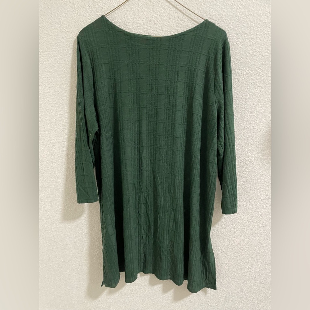 J. Jill wearever collection Chic Dark Green Tunic Dress
